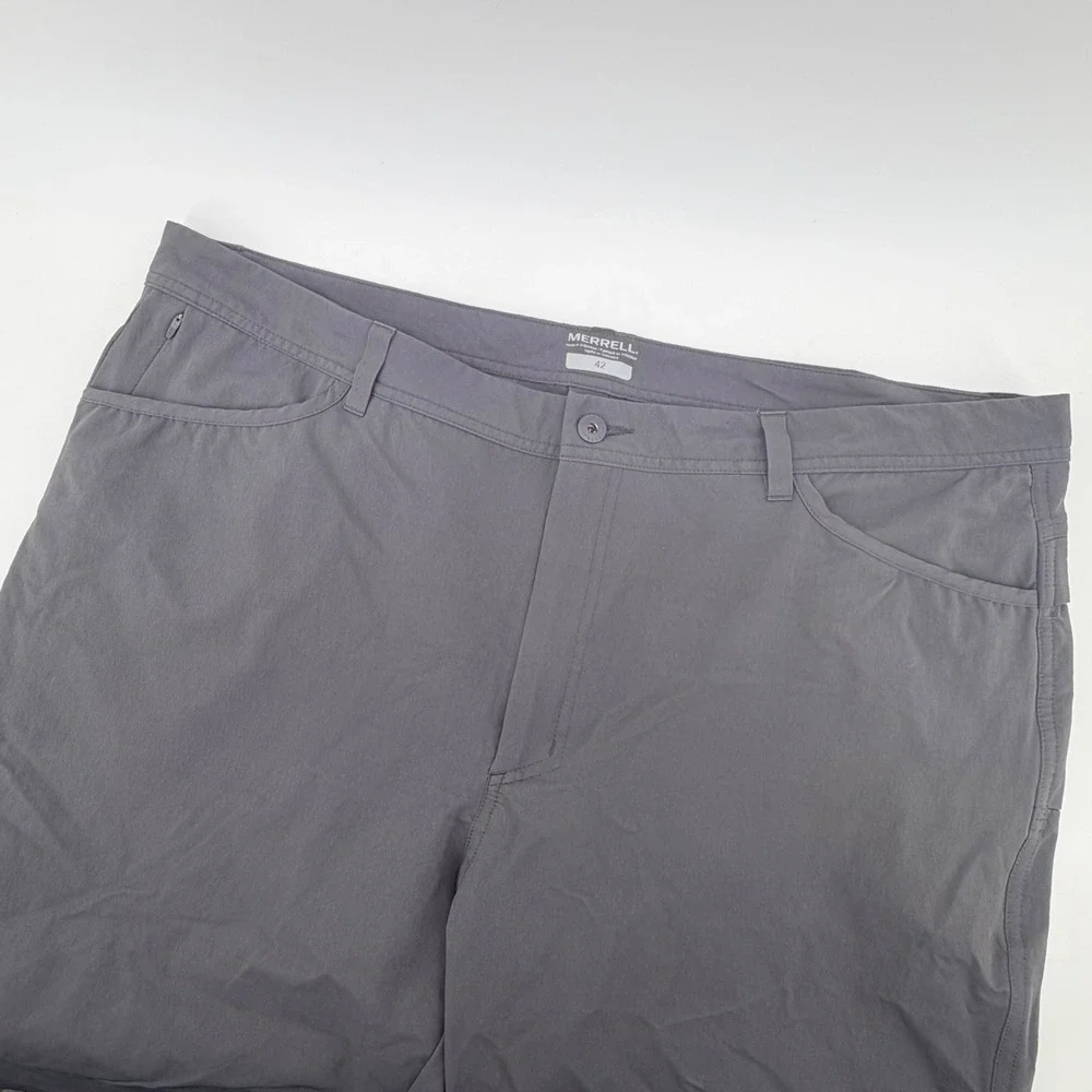 Merrell Hiking Pants Mens 42 Gray Nylon‎ Spandex Stretch Technical Outdoor Trail